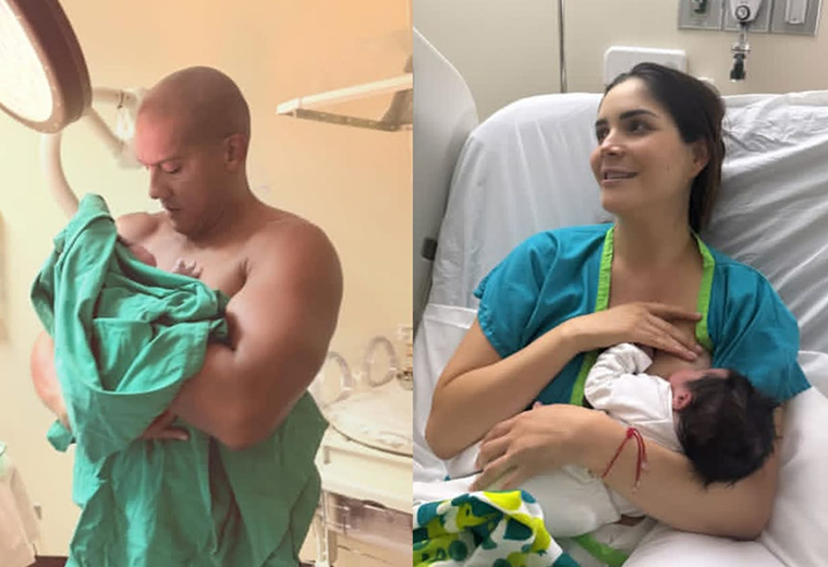 «Shei es de mis heroínas favoritas»: Greivin Morgan y su esposa reciben su bebé Sahel