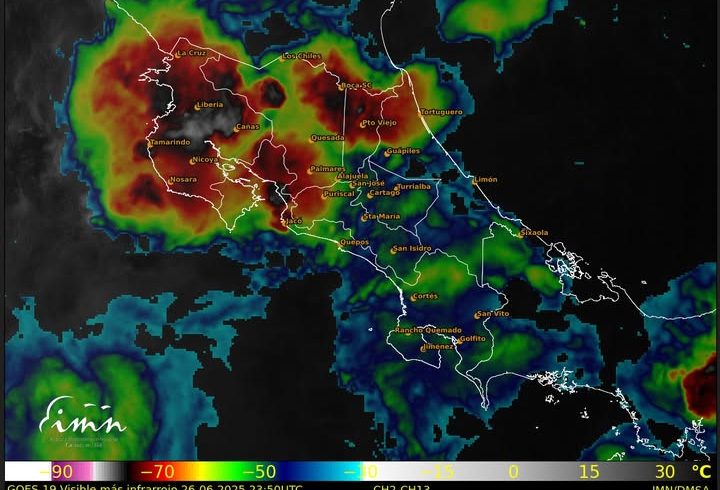 Las fuertes lluvias afectan a Costa Rica por una nueva ola tropical

 – Reporte Tico