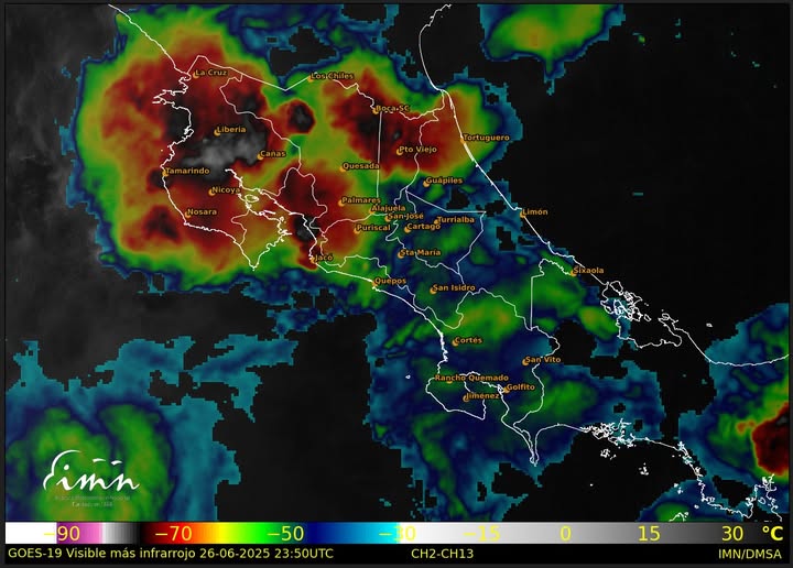 Las fuertes lluvias afectan a Costa Rica por una nueva ola tropical

 – Reporte Tico
