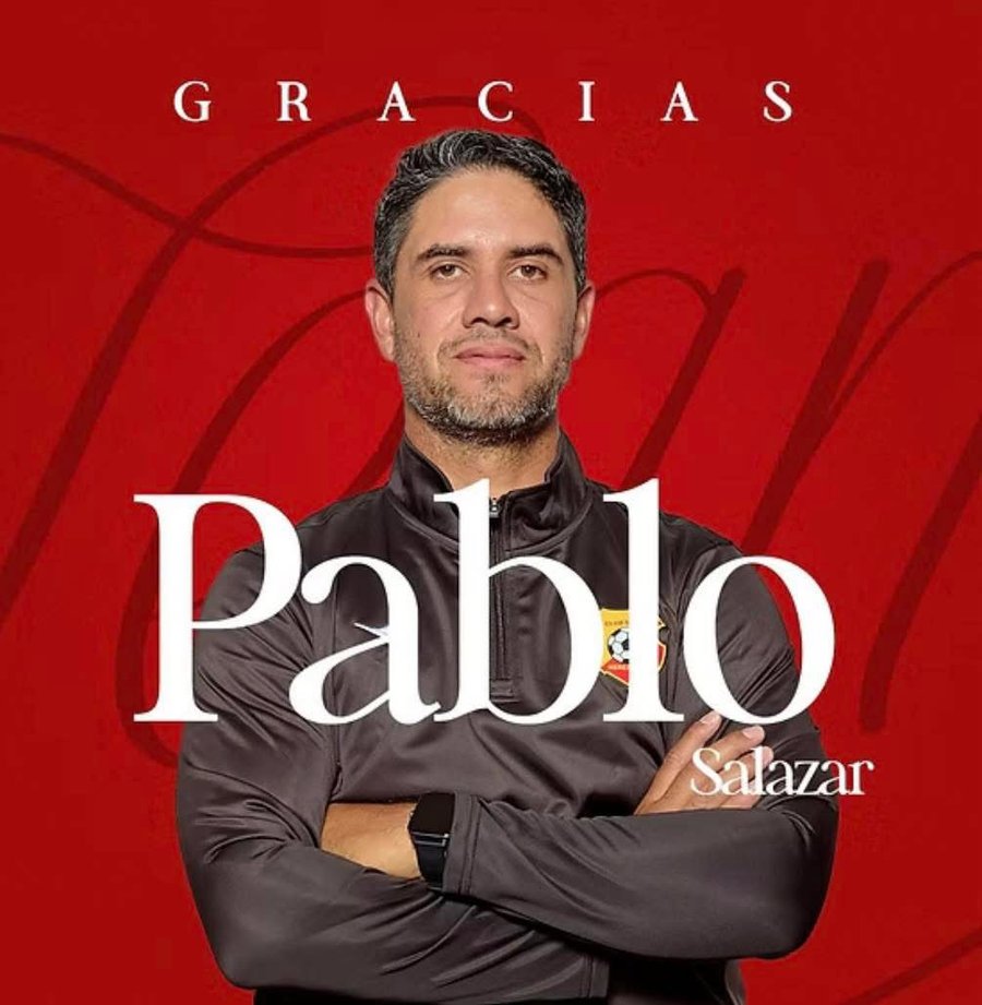 Pablo Salazar deja de ser técnico de Herediano

 – Reporte Tico