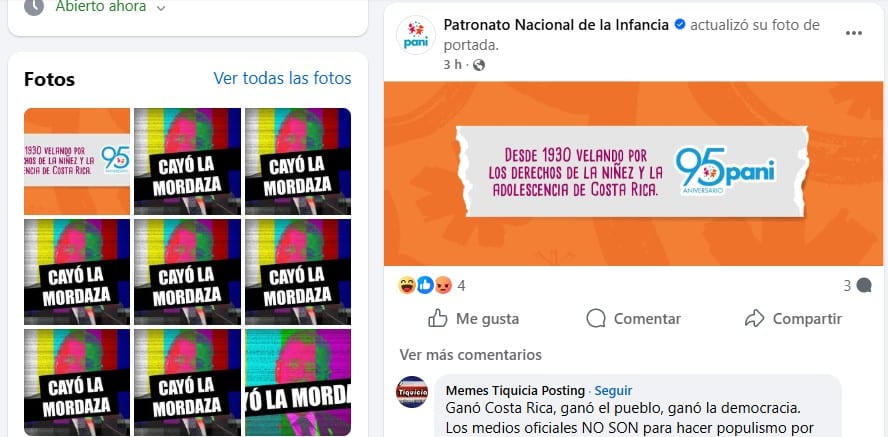 La campaña de Chaves «Mordaza» falla y «divertida» en línea: el gobierno elimina y reemplaza las publicaciones en las redes sociales

 – Reporte Tico