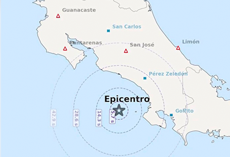 Un nuevo sismo sacudió este lunes el sur del país

 – Reporte Tico