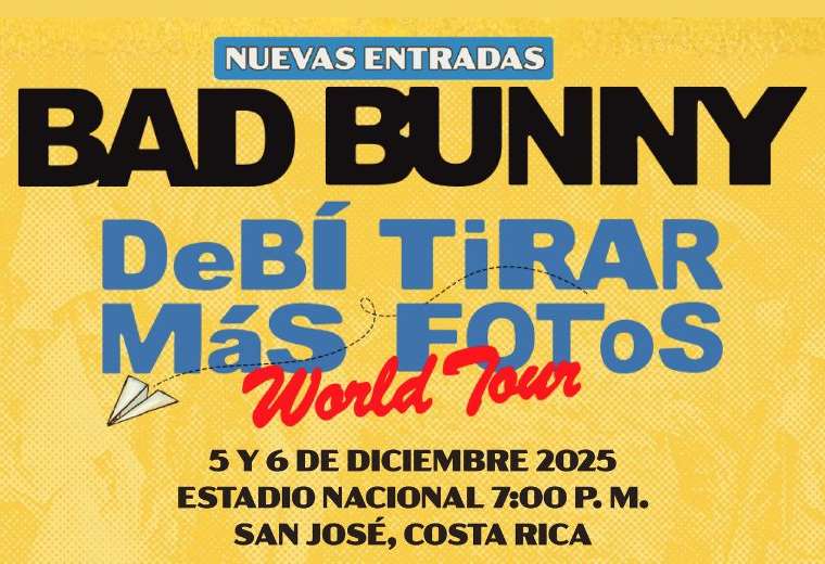 ¡Nuevas entradas a la venta para ver a Bad Bunny en el Estadio Nacional!

 – Reporte Tico