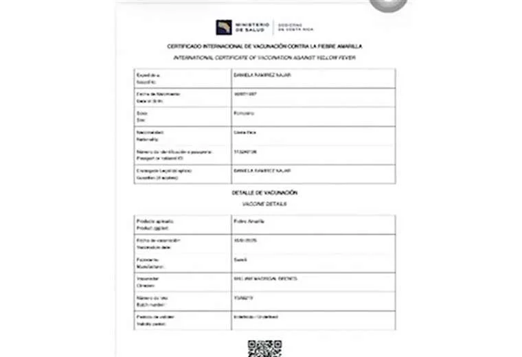 ¿Sabes cómo obtener el certificado digital de vacunación contra la fiebre amarilla? te lo diremos

 – Reporte Tico