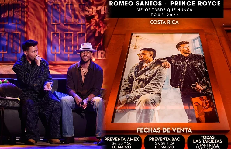 Romeo Santos & Prince Royce protagonizarán el concierto de bachata más esperado de Costa Rica

 – Reporte Tico